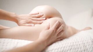 Relaxing massage with a happy ending for this teen 18+