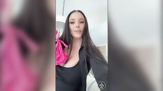 Hot woman cheating on her husband in a hotel room