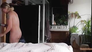 Alex caught his wife Bonnie masturbating and helped her to finish