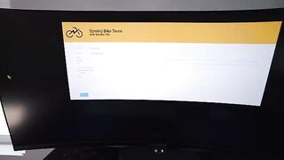 A tourist hired a petite cyclist for a big dick tour