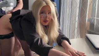 The misunderstanding with the tutor was solved by a hot sex