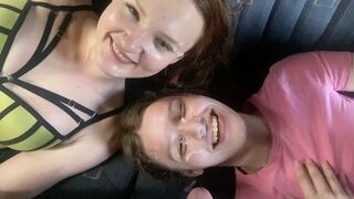 Hot teenage girl has crazy anal bus orgy adventure