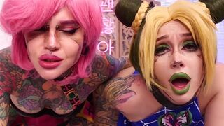 JoJo ventures into anal sex with Purple Bitch