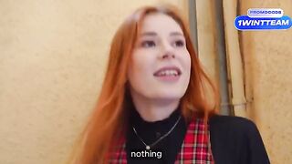 Redhead hacks into a camera, seduces a YouTuber, and gets fucked hard