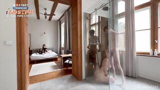 Two couples fuck in the shower, an unforgettable amateur orgy scene