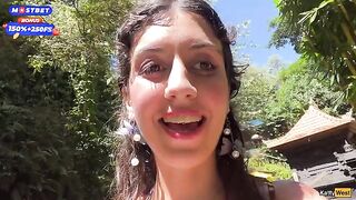 Brunette woman has sex in public toilet and receives a cumshot on her face