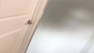 Spying on hot goth step sister with big natural tits