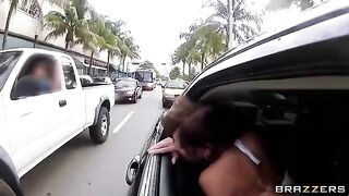 The young guy fucked in his car two whores together