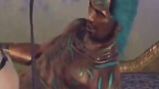 A cute brunette is having fun on a big dick