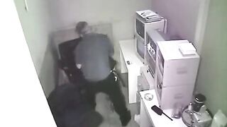 The employee was fired for fucking with a girl in the office