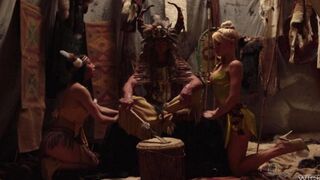 Heroes of fairy tales have sex with girls with red, juicy asses