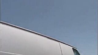 The pretty girl was picked up in the car and fucked with friends