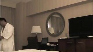 A girl was fucked in the hotel room by a stranger