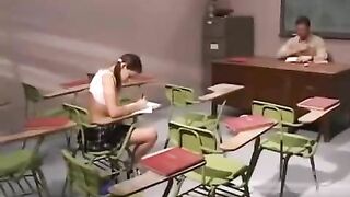 The teacher pushed cancer into the mouth and finished there