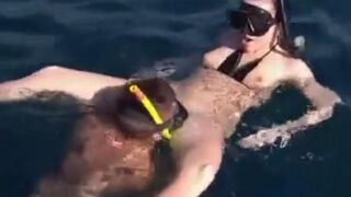 An aqualung is not just a device for breathing underwater, but also a symbol of male cock