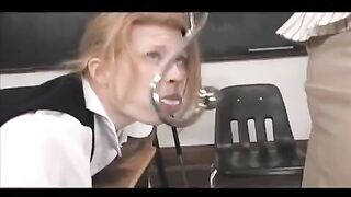 Lesbian beauty has no borders in her search for new experiences, diving into intense bondage and strap-on action