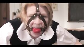 Lesbian beauty has no borders in her search for new experiences, diving into intense bondage and strap-on action
