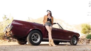 Two retro beauties seduced each other and licked their perfect asses