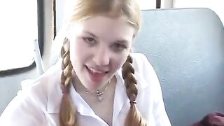 Hot porn under the skirt of schoolgirls, straight from the 18+ channel
