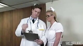 A hot doctor fucks a sexy nurse in the hospital