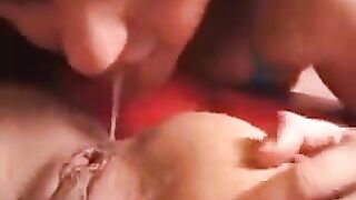 Rimjob from two charming girls with incredible skills in anal sex