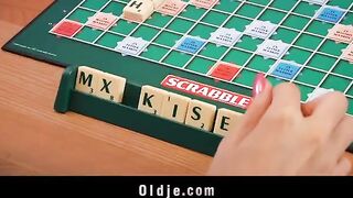 The blonde had sex with a peasant on the table