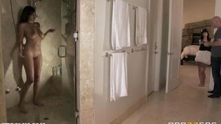 Woman fucked in the bedroom by a rude guy Johnny Sins