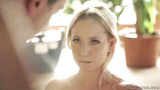 A sexy blonde, Kiara Lord, rides a cock of her husband