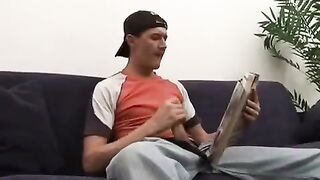 Old blonde with a hairy ass gets her asshole stretched by a young guy