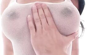 A charming woman sits on the dick and moves her ass very nicely