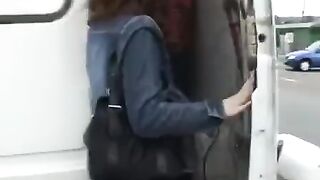 A girl is fucked by two guys in an interracial threesome
