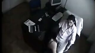 Massage with a hidden camera in the cabin. Very exciting!