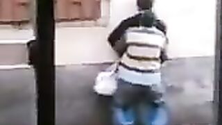 I wanted to fuck right on the street, so we didn’t even enter the house