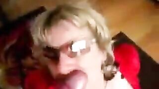 A woman with big tits, dressed in latex, fucks passionately and milks her partner