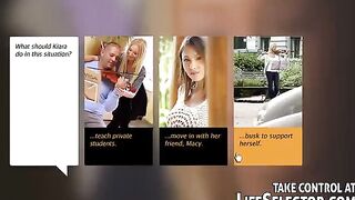 A young beauty has her cute pussy taken away in a cool scene