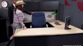 Asian guy fucks his secretary at the workplace