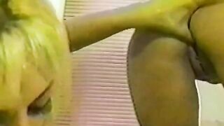 Hot beauties have fun with their pussies under the shower nozzle