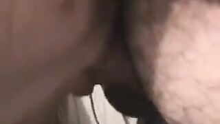 The small dick ended up in a messy, hot splash