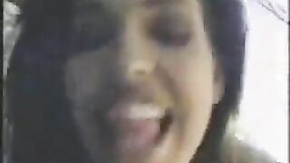 Cute girl Ellie has sex with her friend on the island
