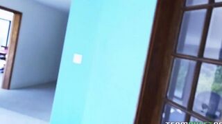 Alexia Gold was sucking the mulatto's hard cock with great passion