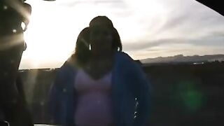 The fat woman does not mind giving herself completely