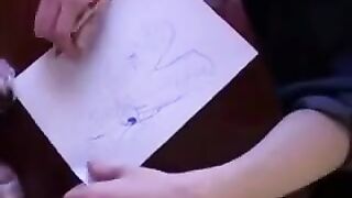 Instead of lessons, the guy fucked his mother, who became a prostitute