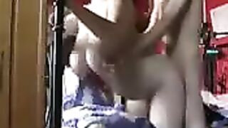 A fat cock for the big tits of a hot homemade wife