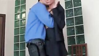 A mature Russian woman is fucking with her young boss