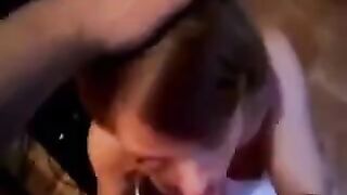 He did not expect that after a blowjob, she would be covered