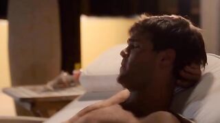 A selection of cumshots on the face of a pretty blonde Jesse Rogers