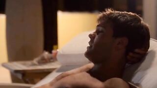 A selection of cumshots on the face of a pretty blonde Jesse Rogers