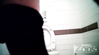 Camera in the toilet of the shop, hidden danger