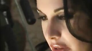 A wife watches as her husband has sex with his friend in the kitchen