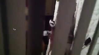 He shoots his hidden camera while his neighbors have sex
